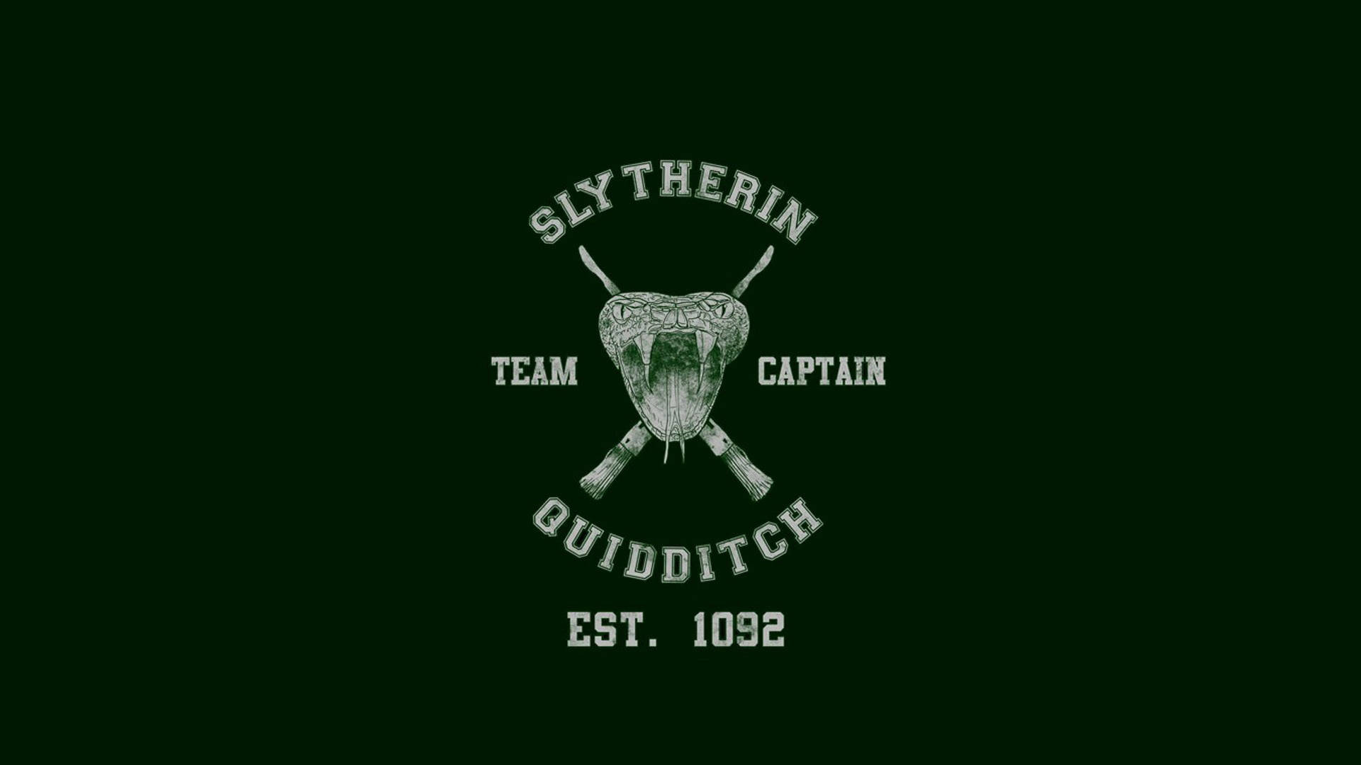 Cool Harry Potter Slytherin Quidditch Captain Background