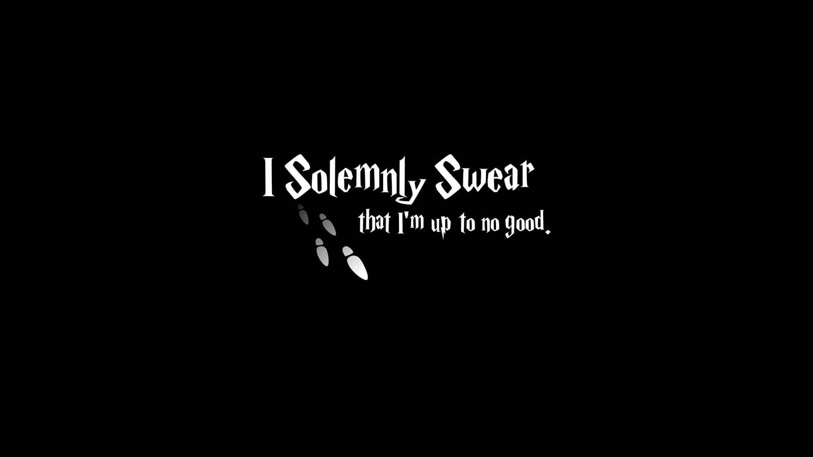 Cool Harry Potter Solemnly Swear Background