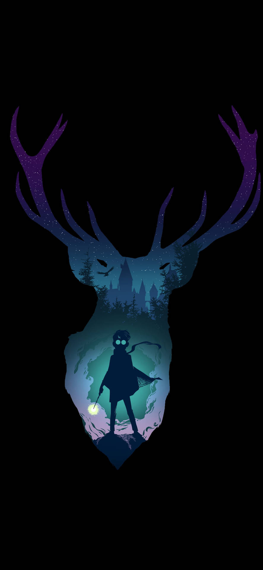 Cool Harry Potter Stag Patronus Background