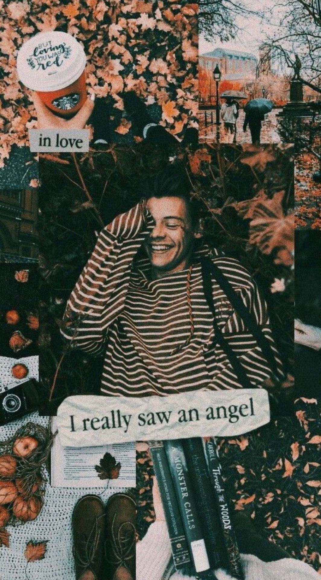 Cool Harry Styles Aesthetic Collage Background