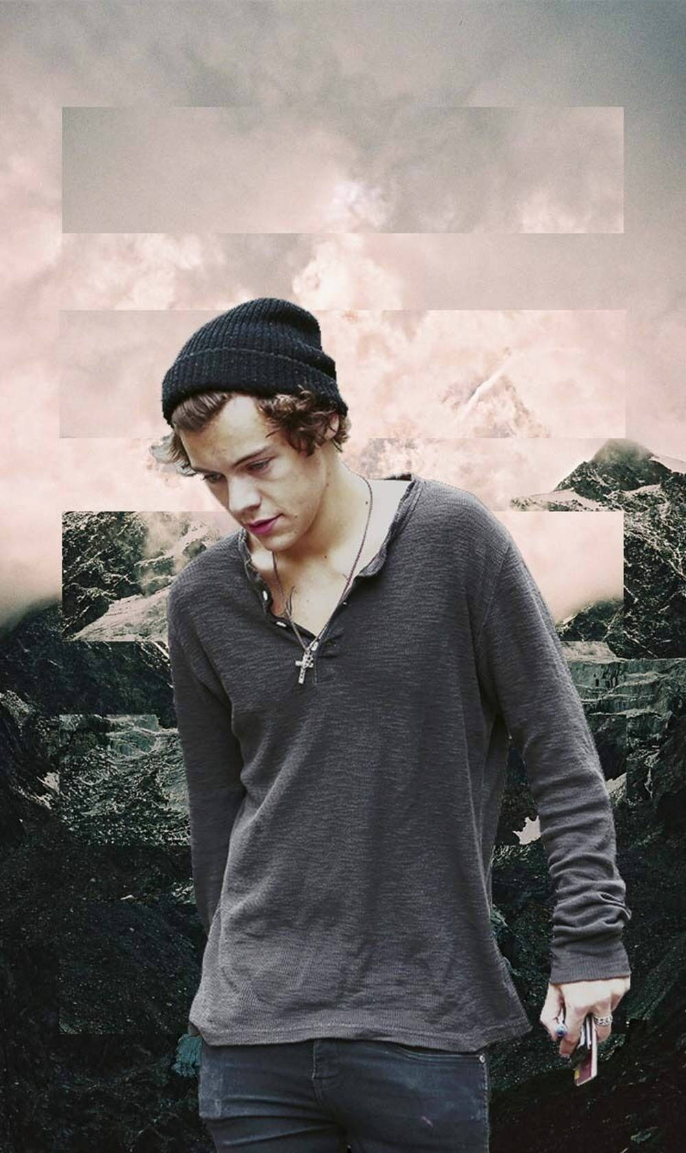 Cool Harry Styles Aesthetic Style Background