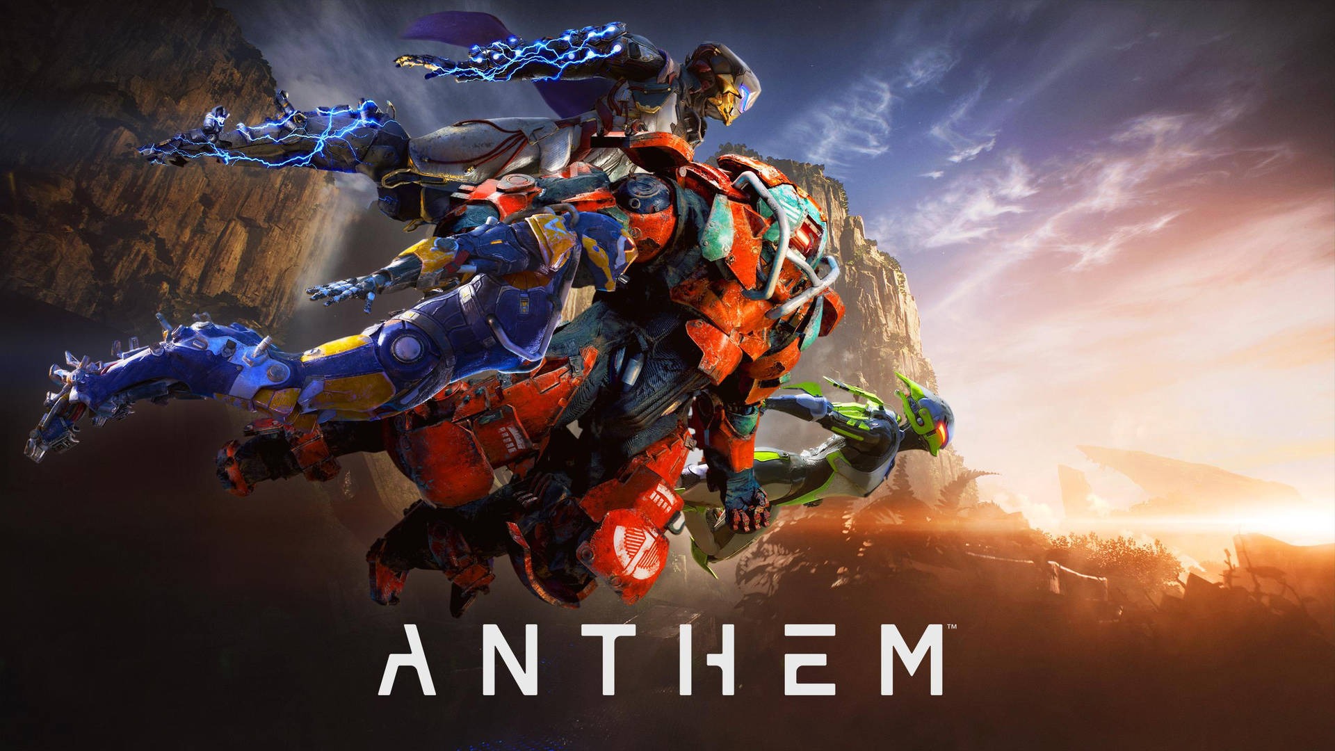 Cool Hd Anthem Exosuits Background