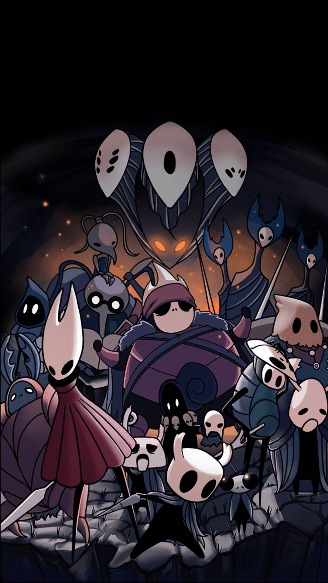 Cool Hd Characters Of Hollow Knight Background