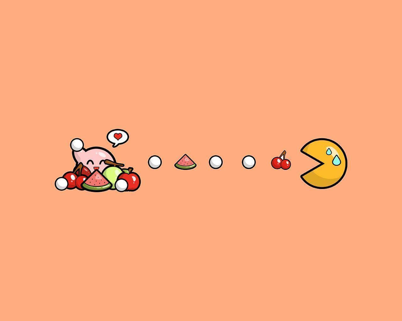 Cool Hd Kirby And Pac-man
