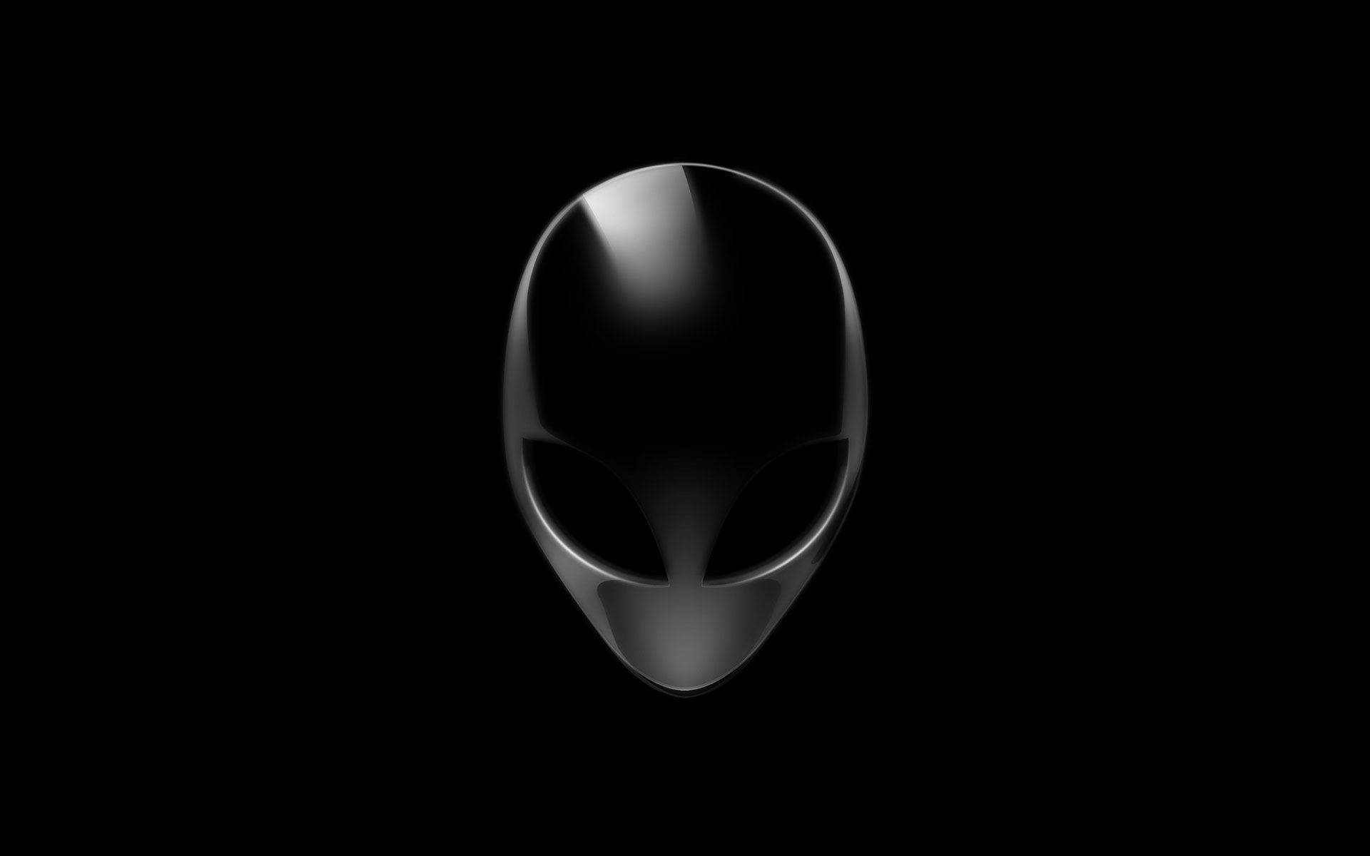 Cool Hd Metallic Black Alienware Background