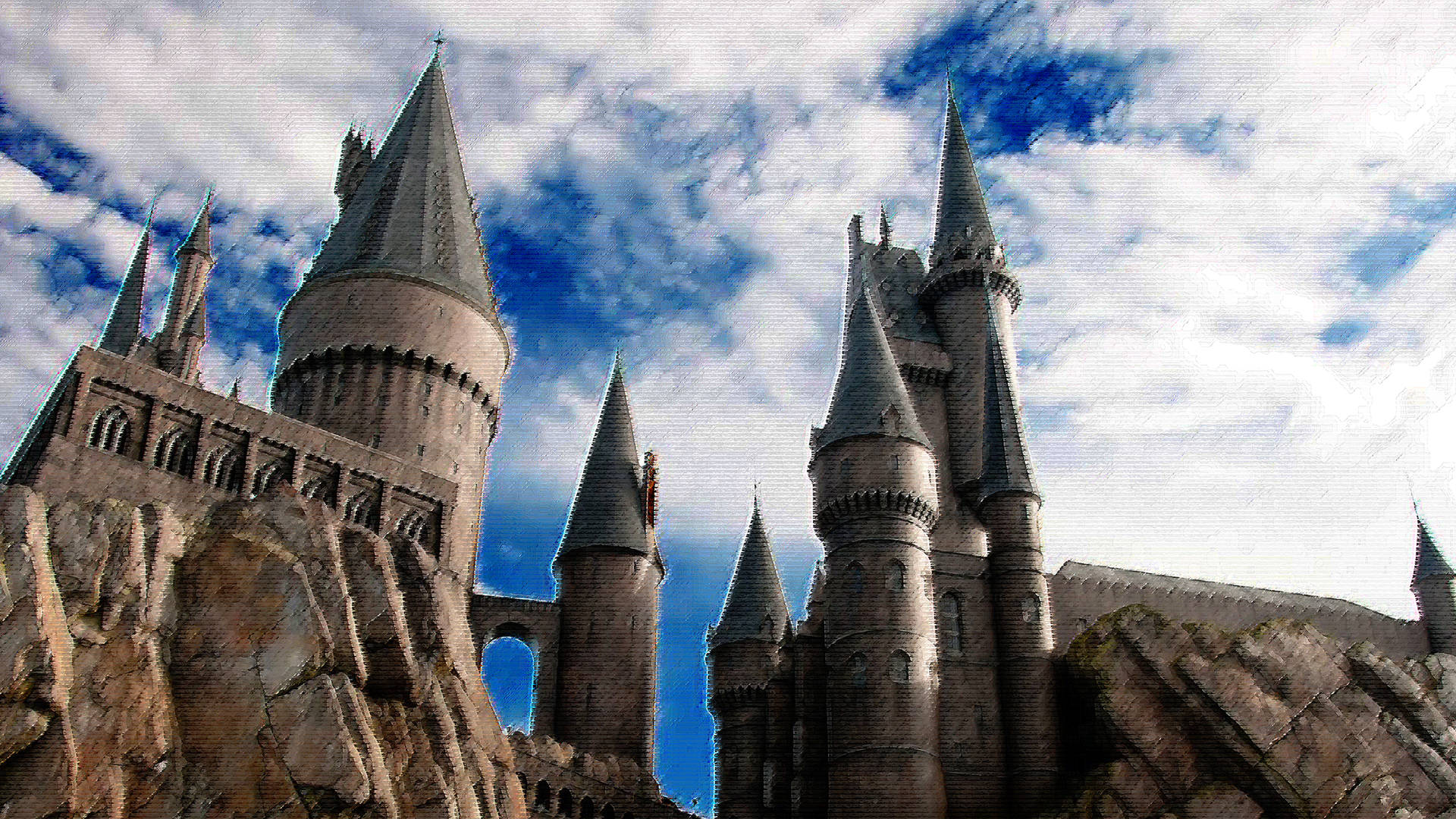 Cool Hogwarts Castle Aesthetic Background