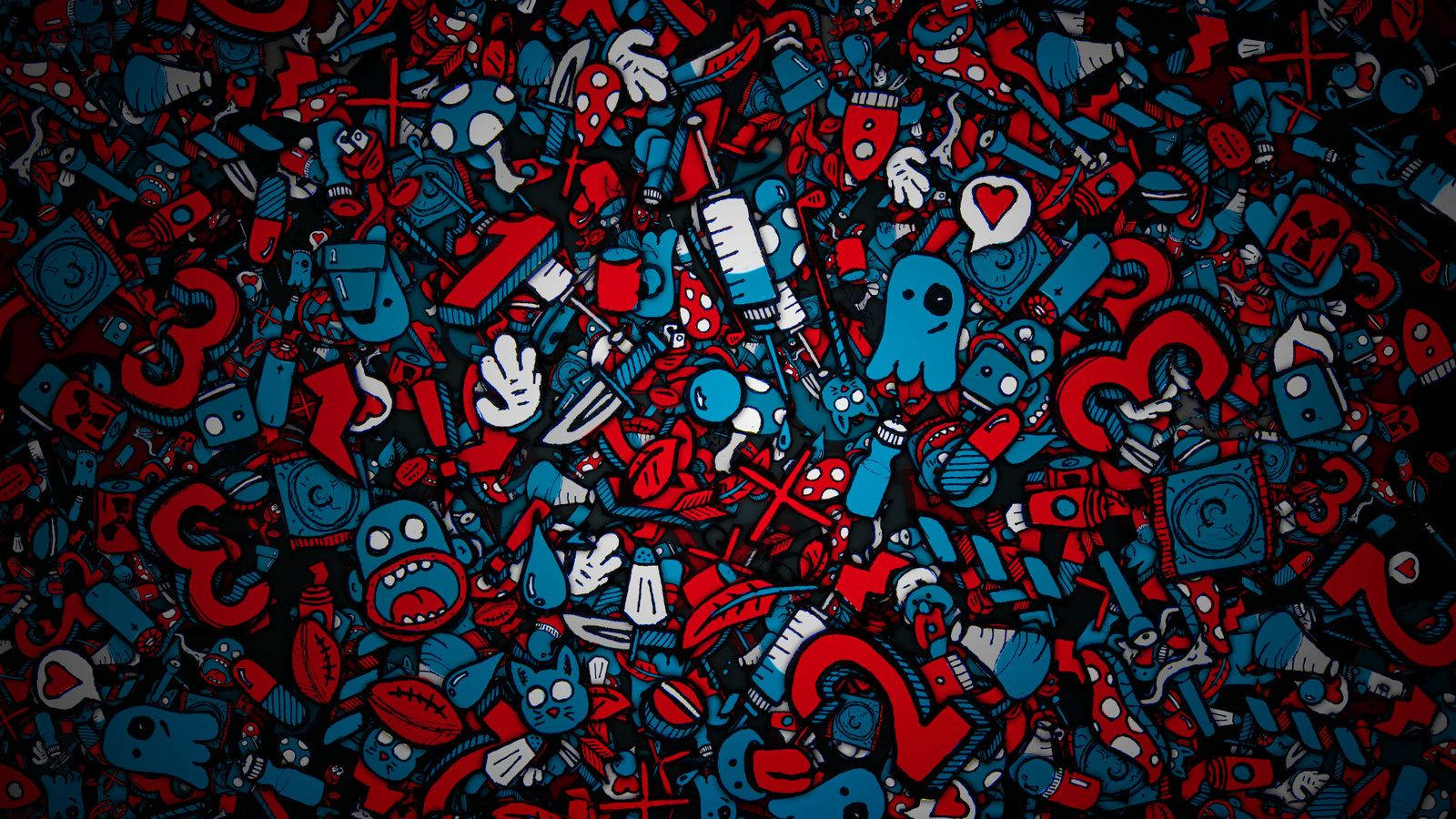 Cool Icon Doodle Art Background
