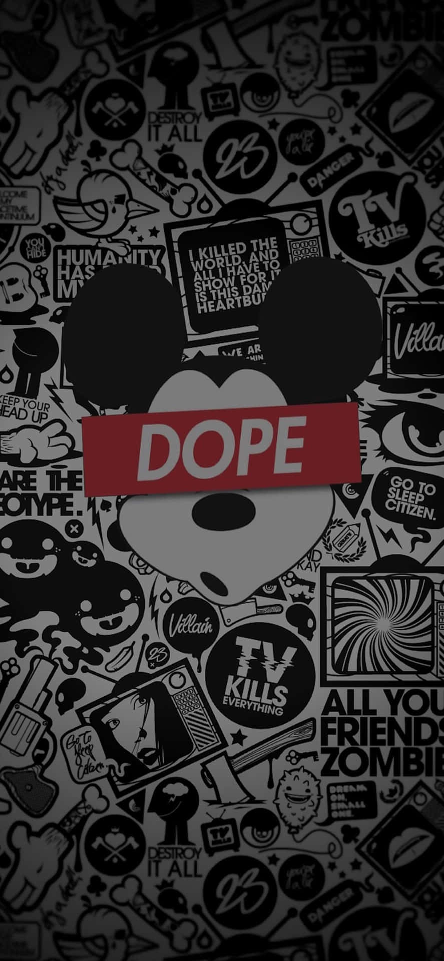 Cool Instagram Mickey Mouse Dope Background
