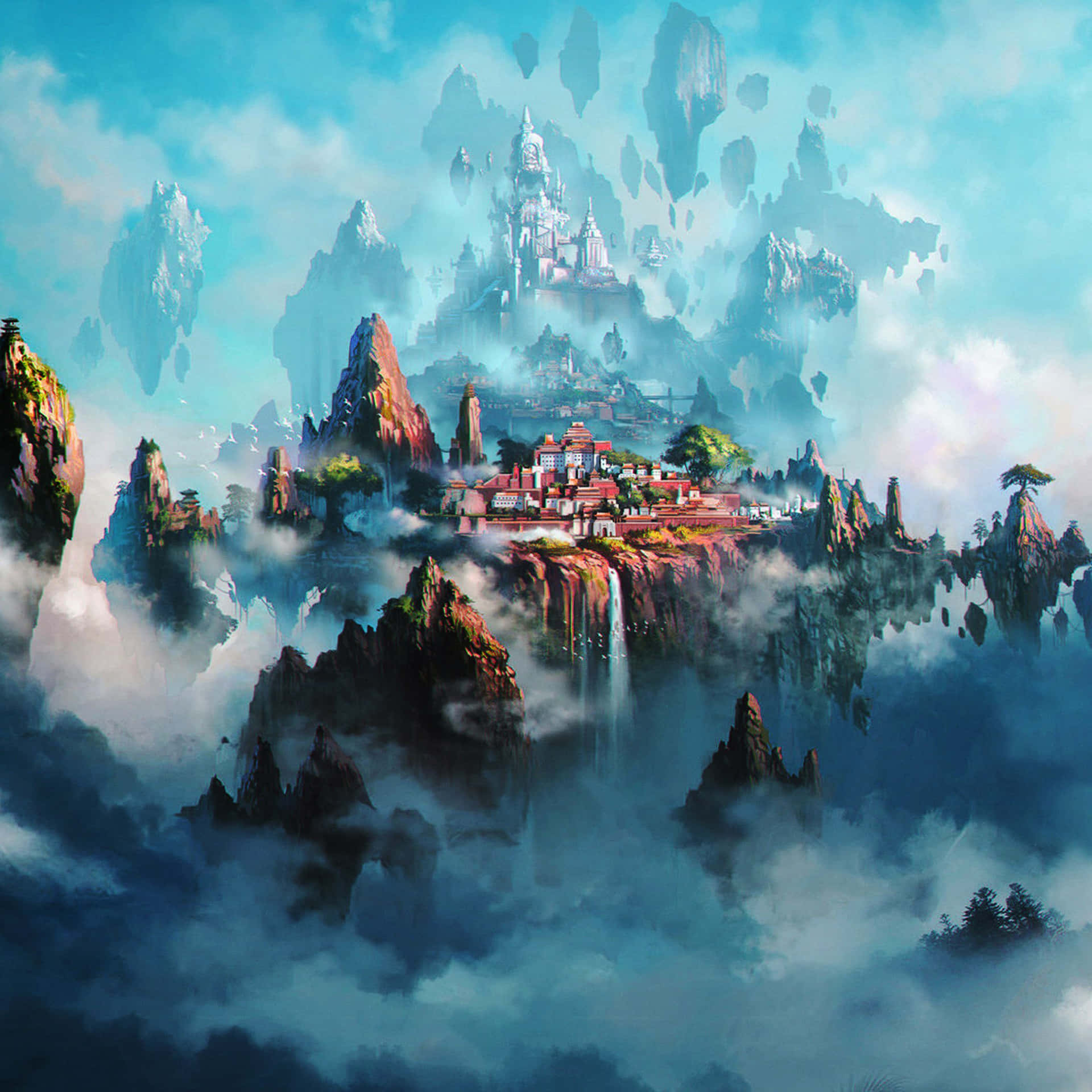 Cool Ipad Pro Fantasy Castle On Mountain