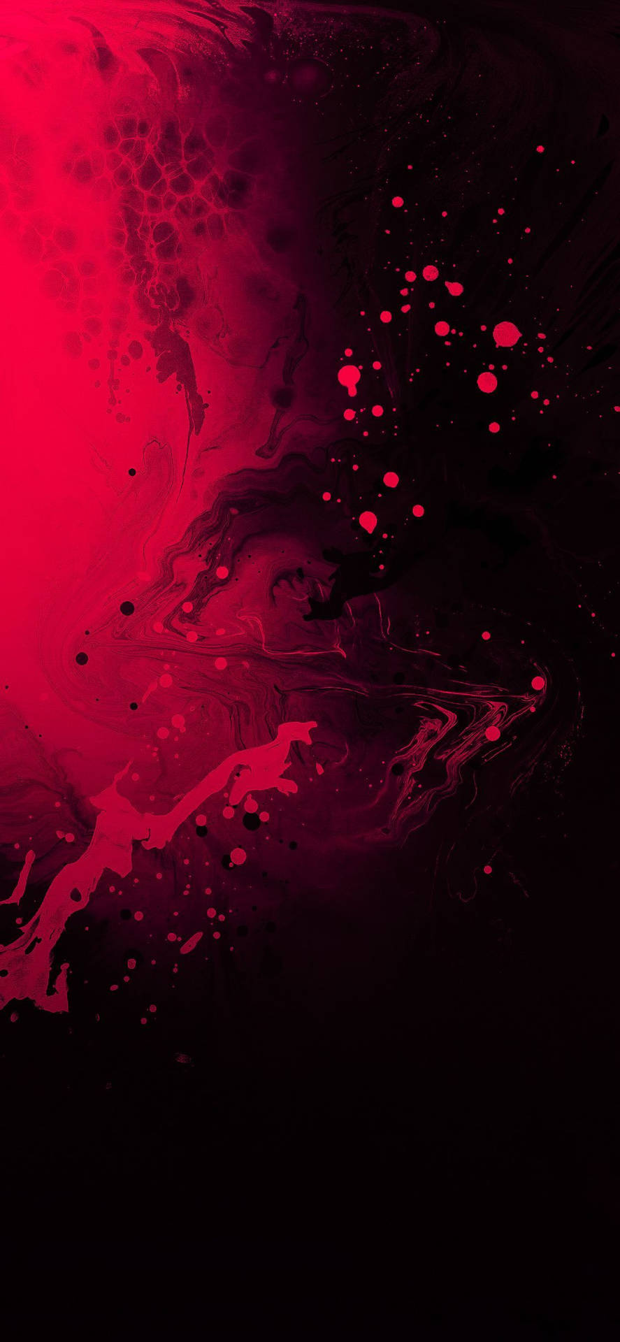 Cool Iphone 11 Black And Red Particles Background
