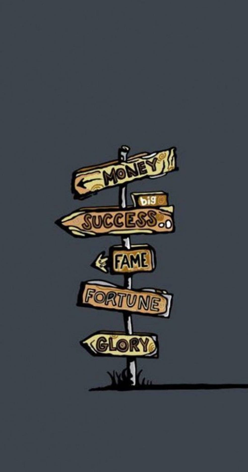 Cool Iphone 11 Motivational Street Sign Background