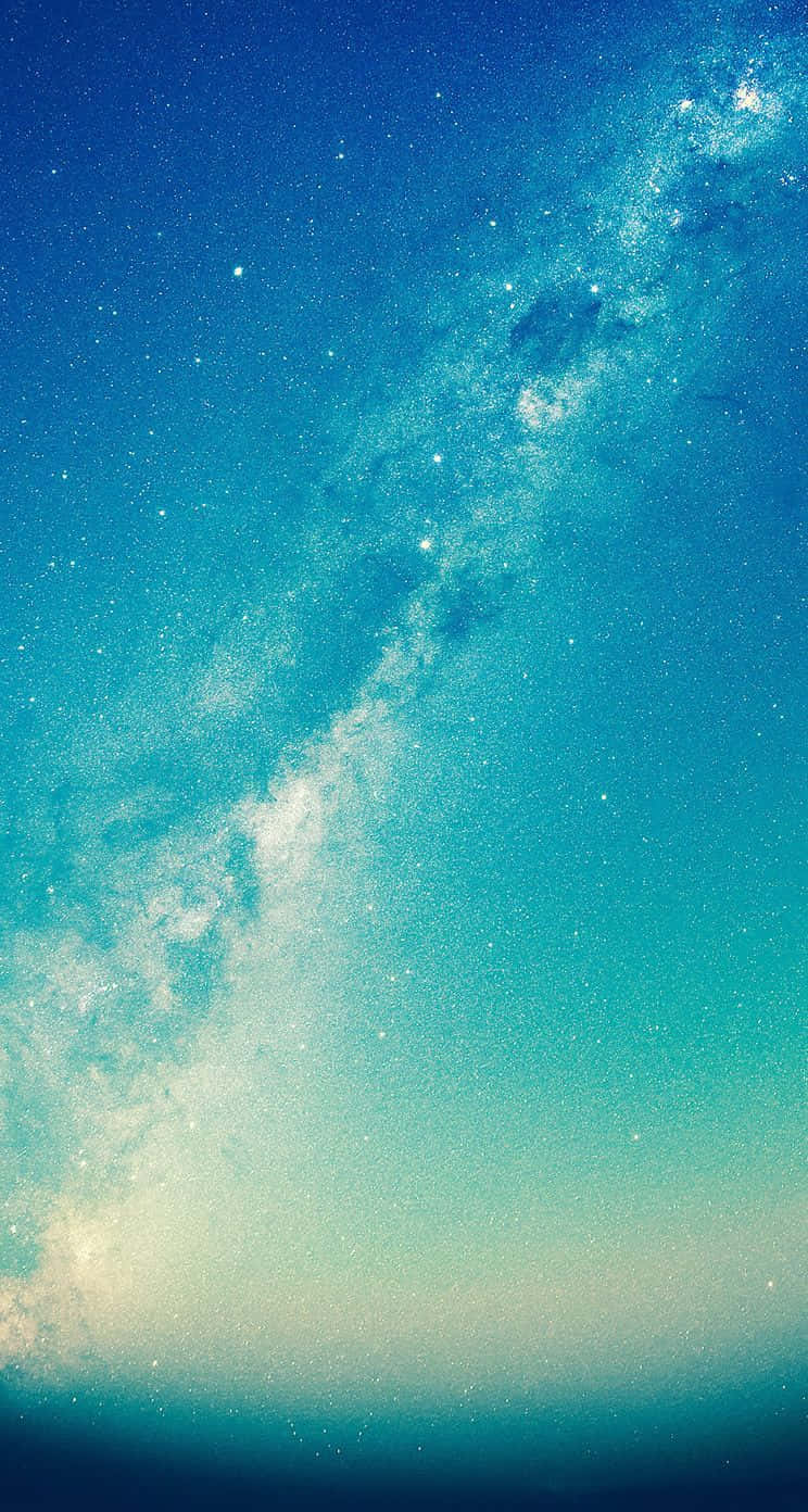 Cool Iphone Home Screen Blue Nebula Background