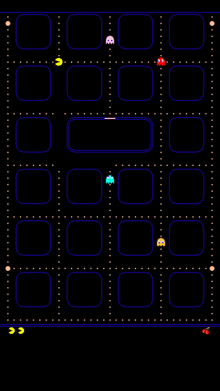Cool Iphone Home Screen Pac-man Game Background
