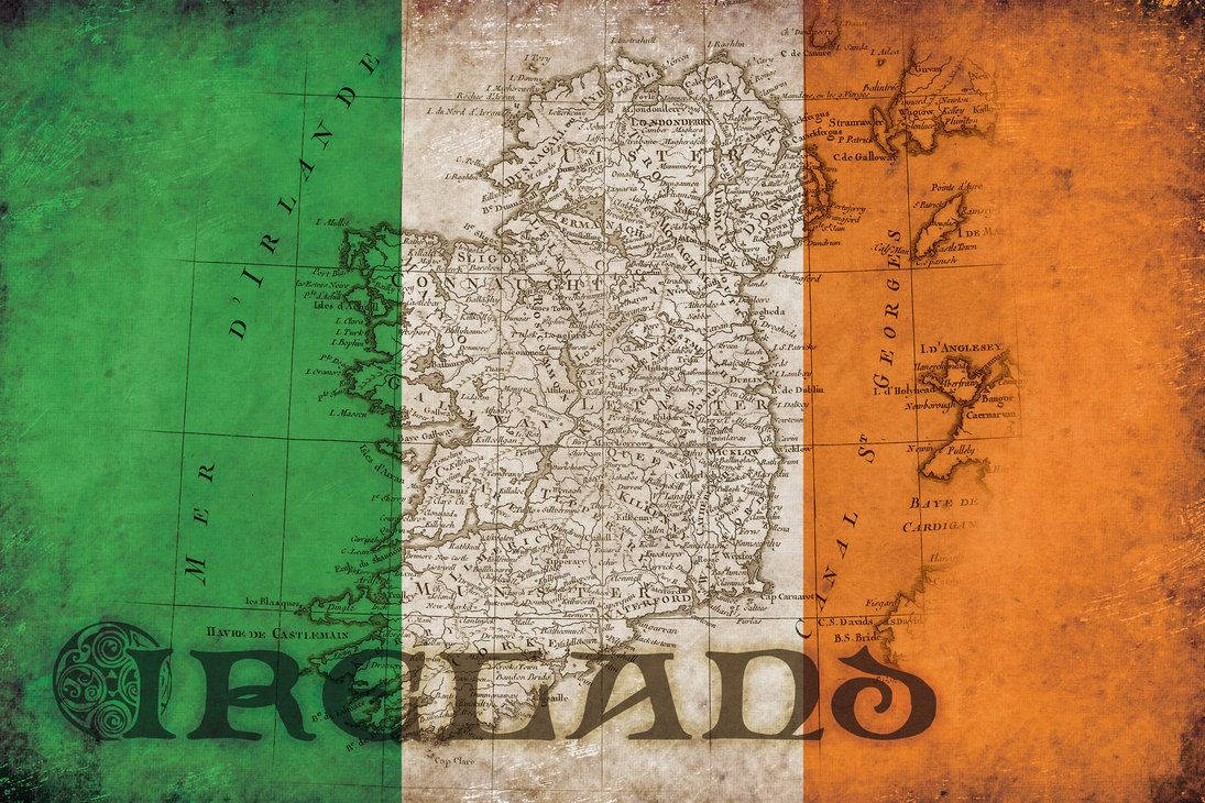 Cool Irish Map Background