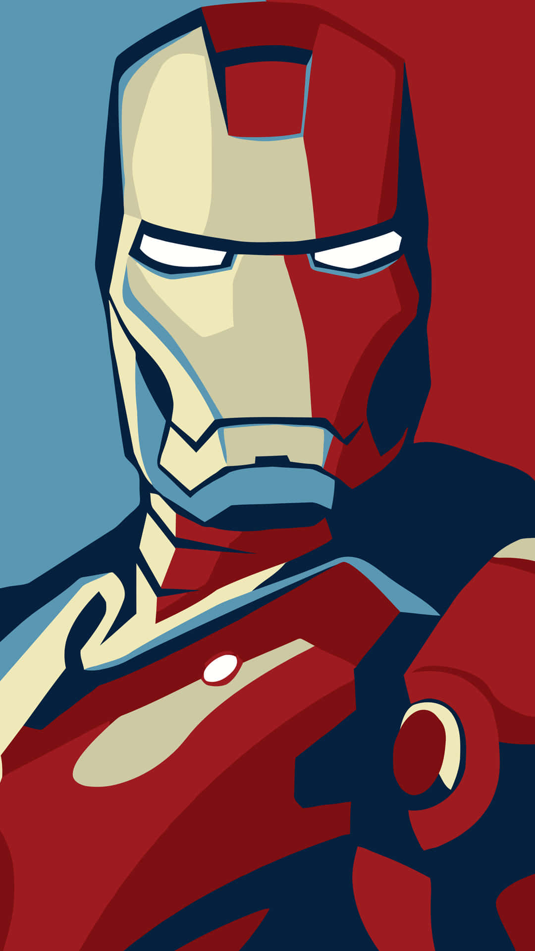 Cool Iron Man Digital Drawing Iphone Background