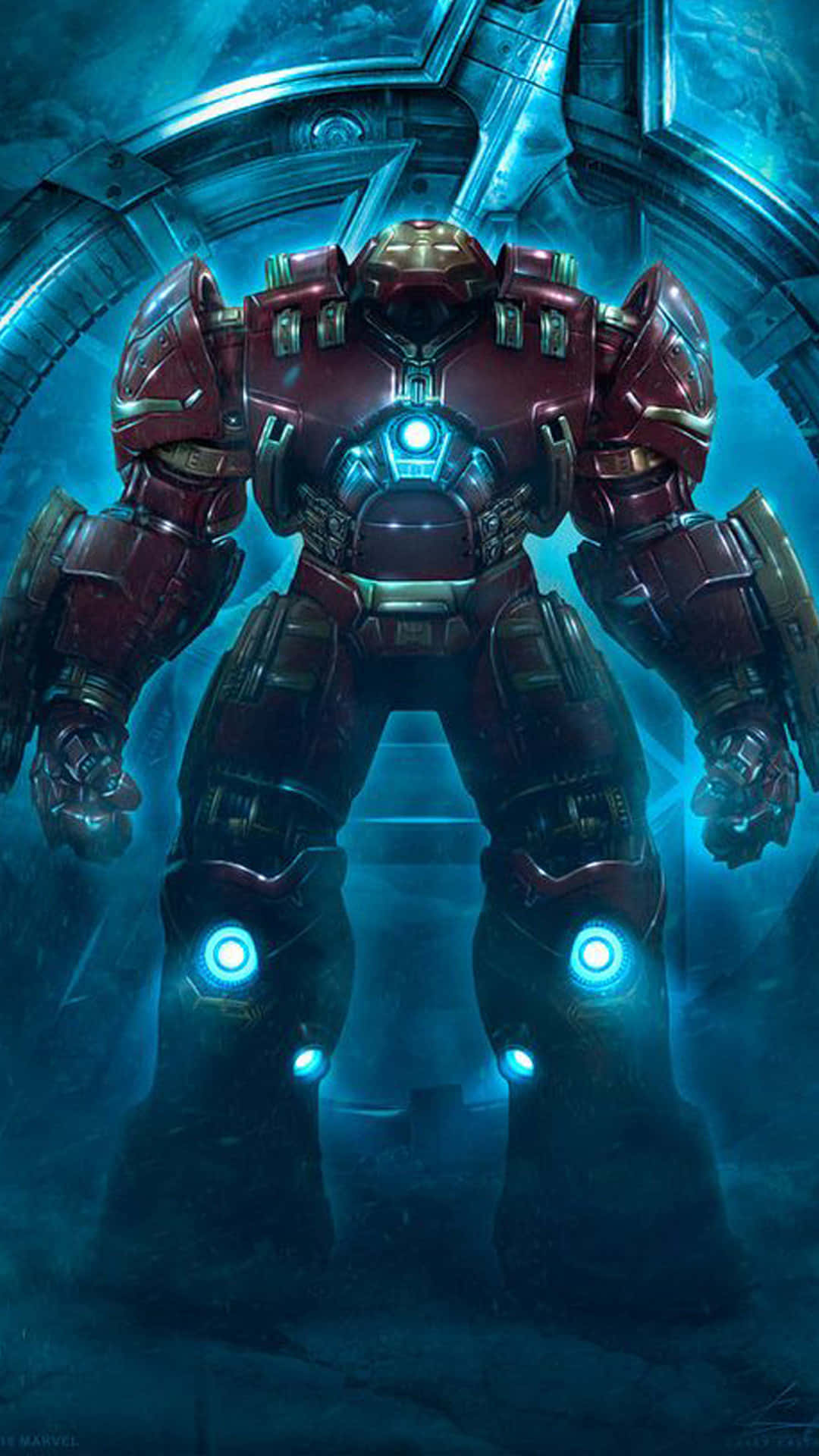 Cool Iron Man Hulkbuster Iphone Background