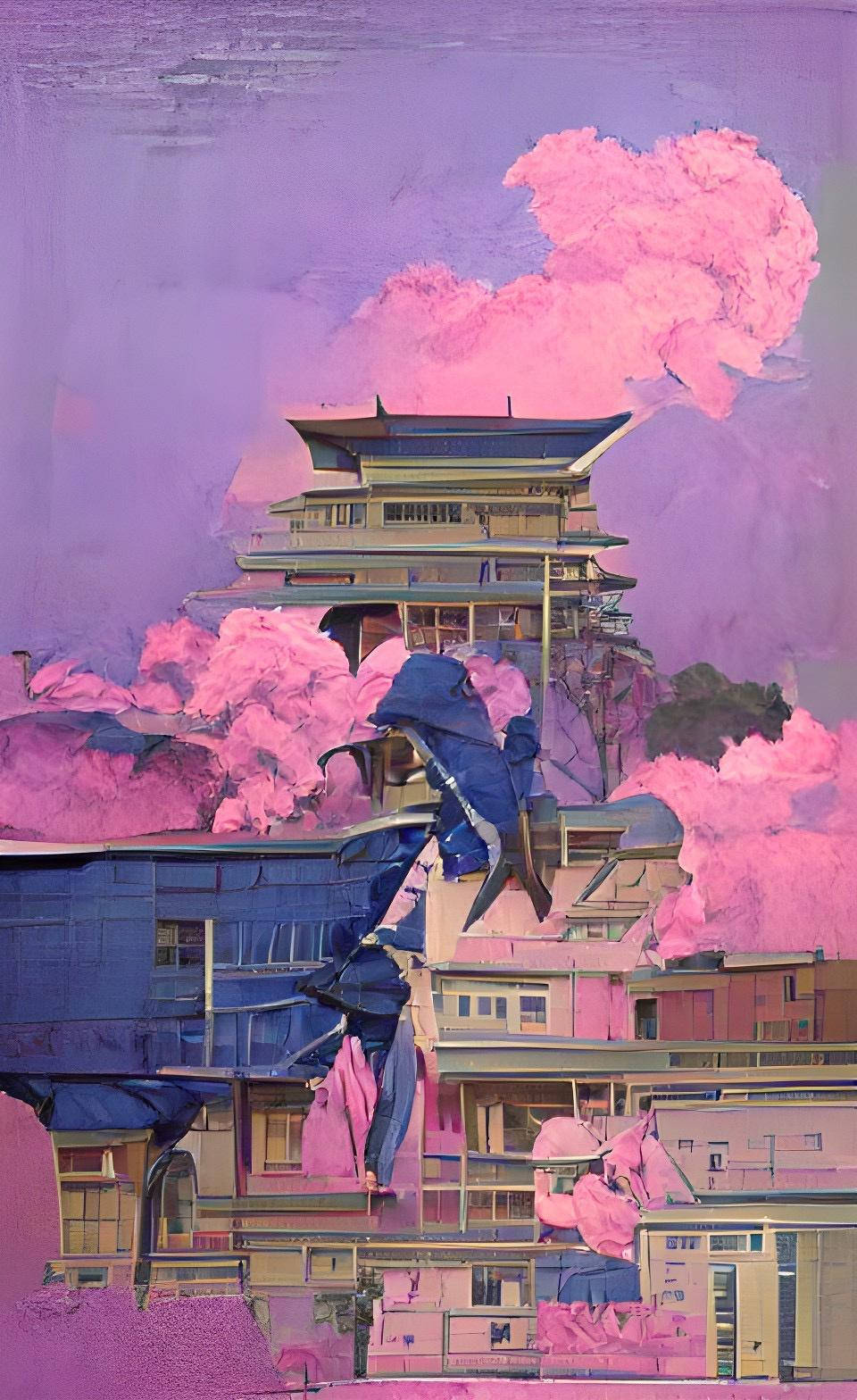 Cool Japan Art Bisexual Colors Background