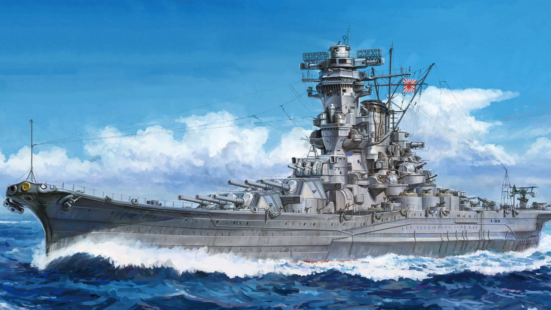 Cool Japanese Battleship Background