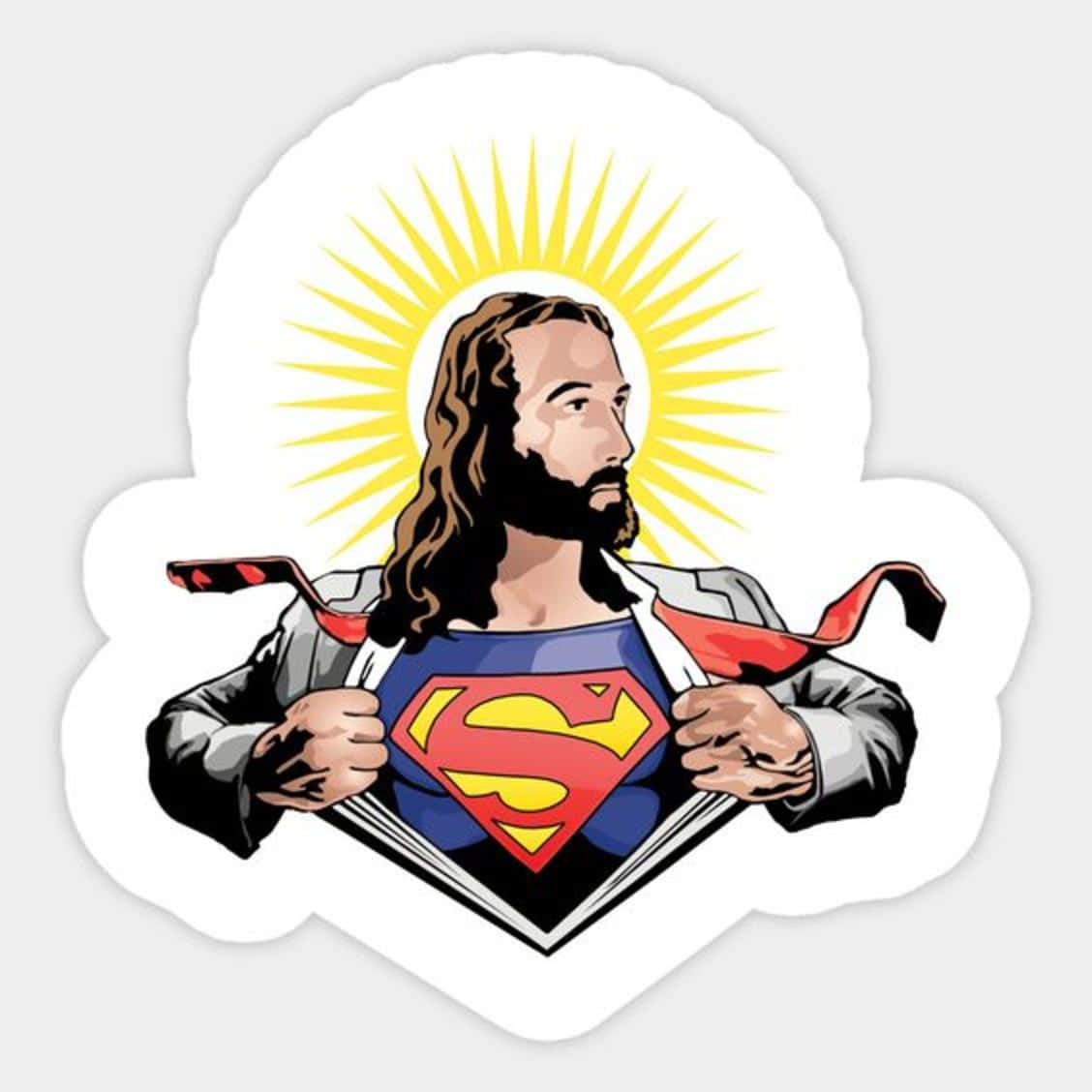 Cool Jesus Superman Background