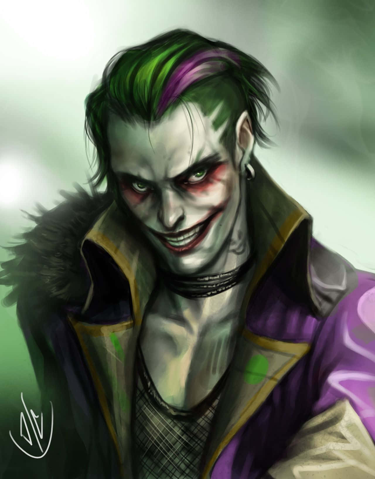 Cool Joker Cartoon Phone Background