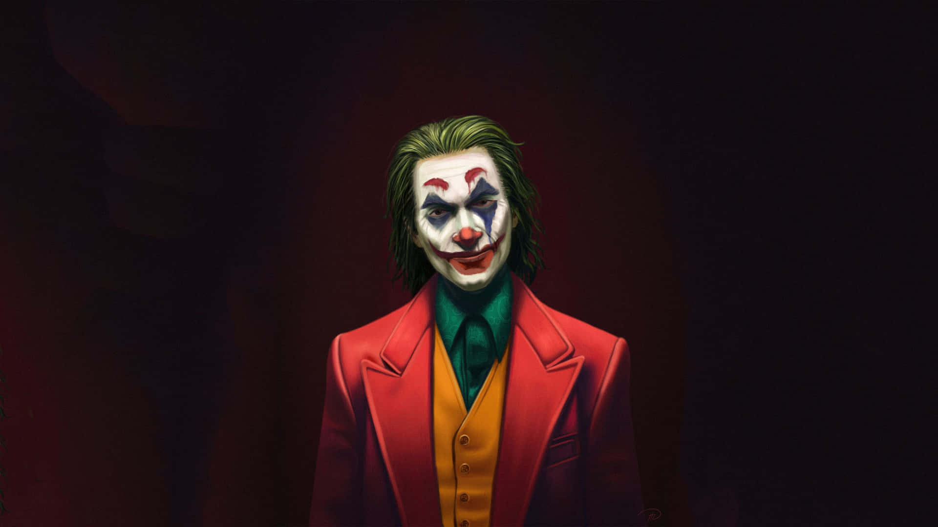 Cool Joker Head Lean Background