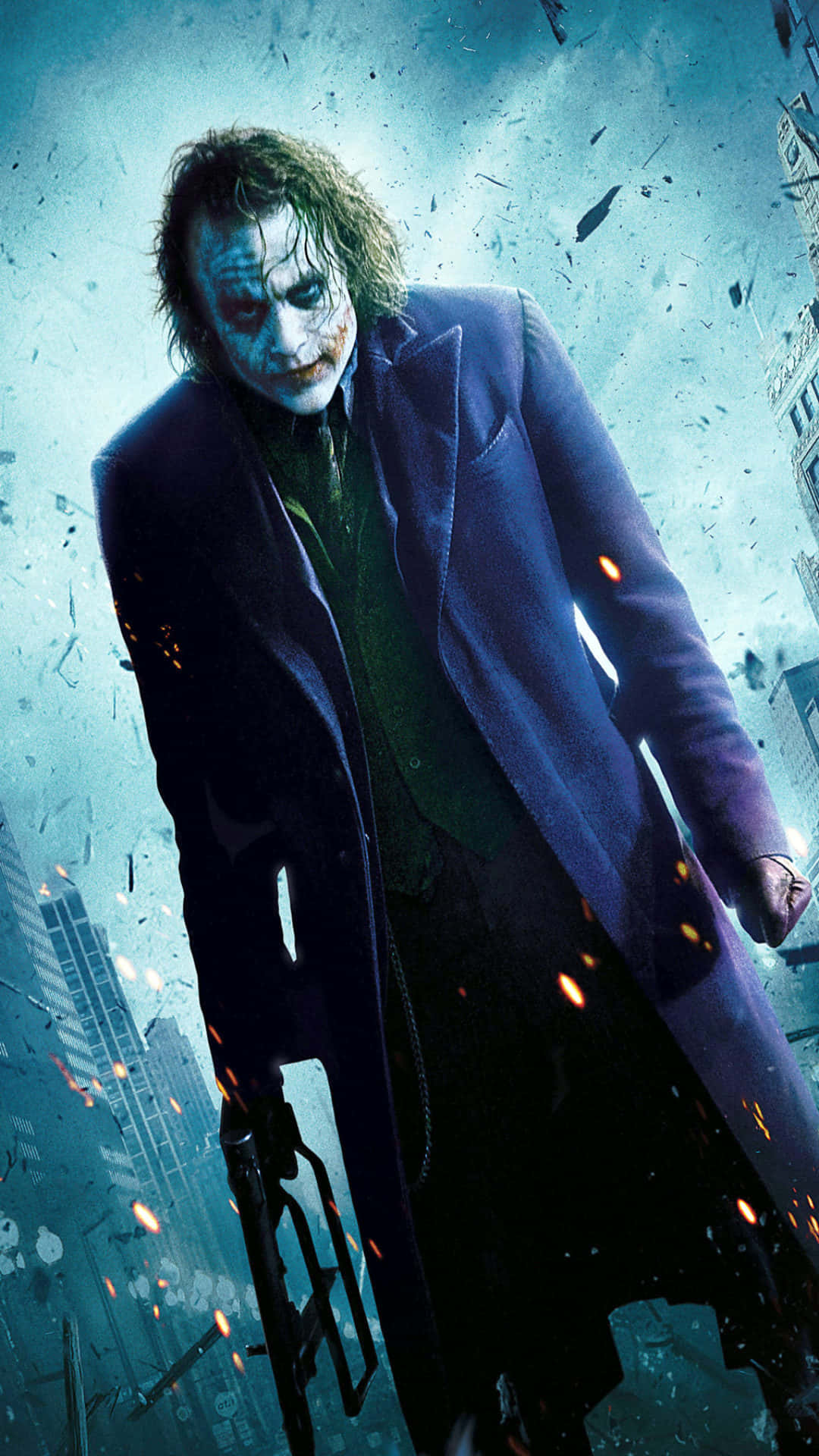Cool Joker In Burning City