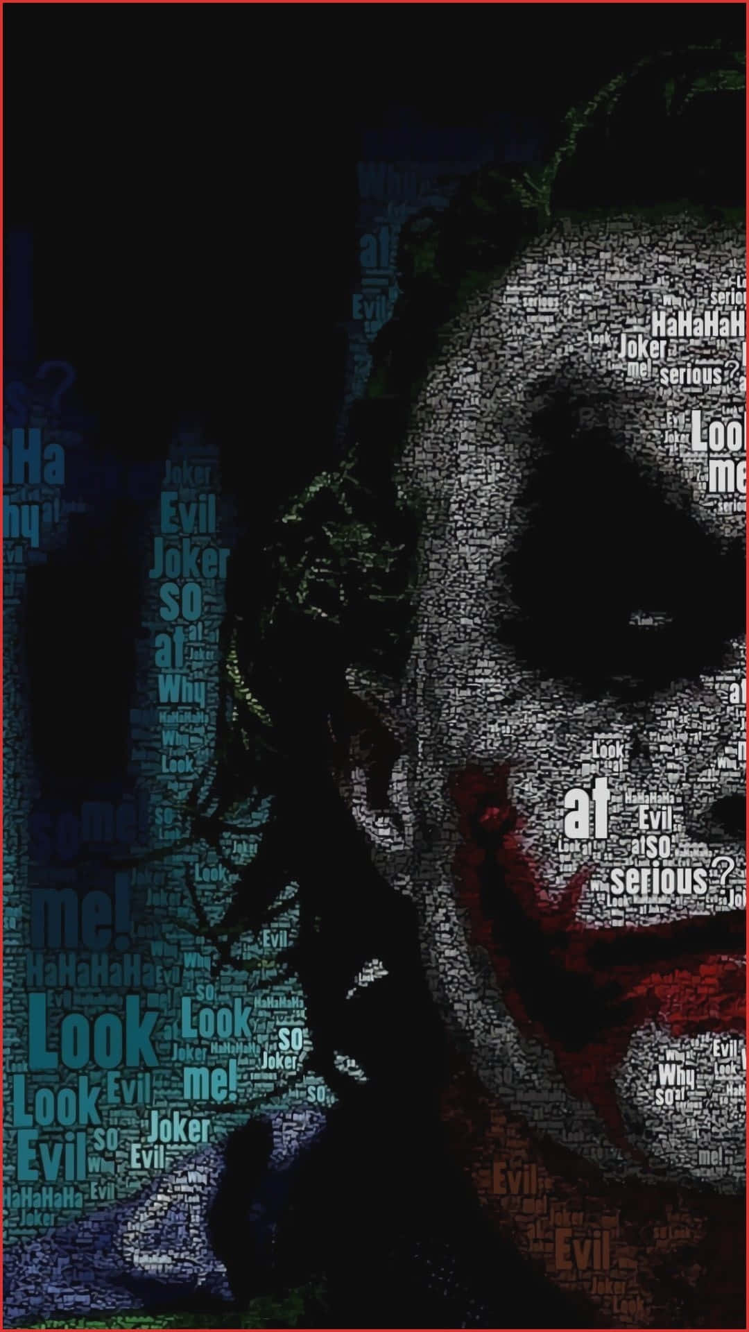 Cool Joker Word Art Background