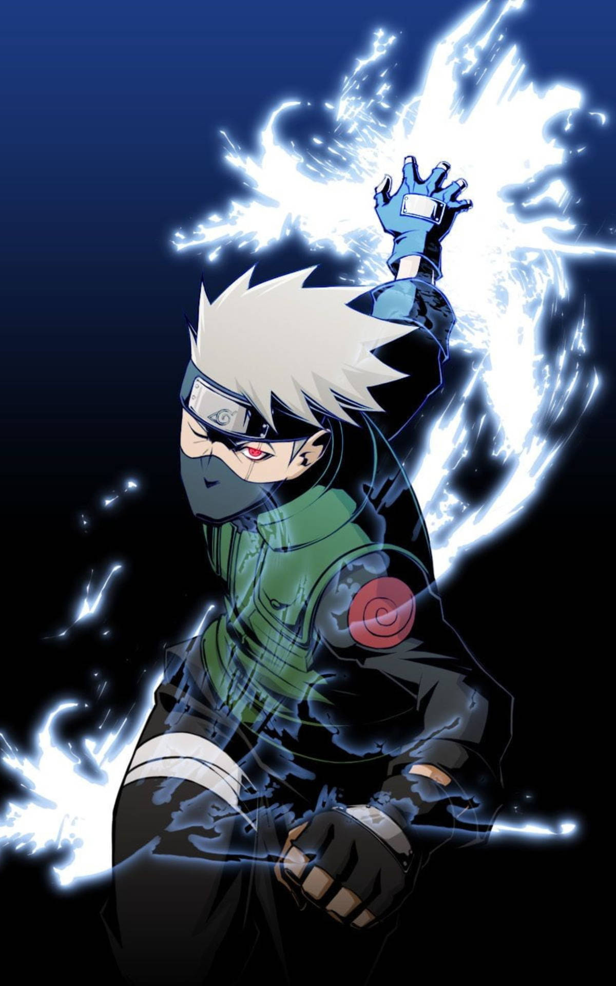 Cool Kakashi Electric Shock Background