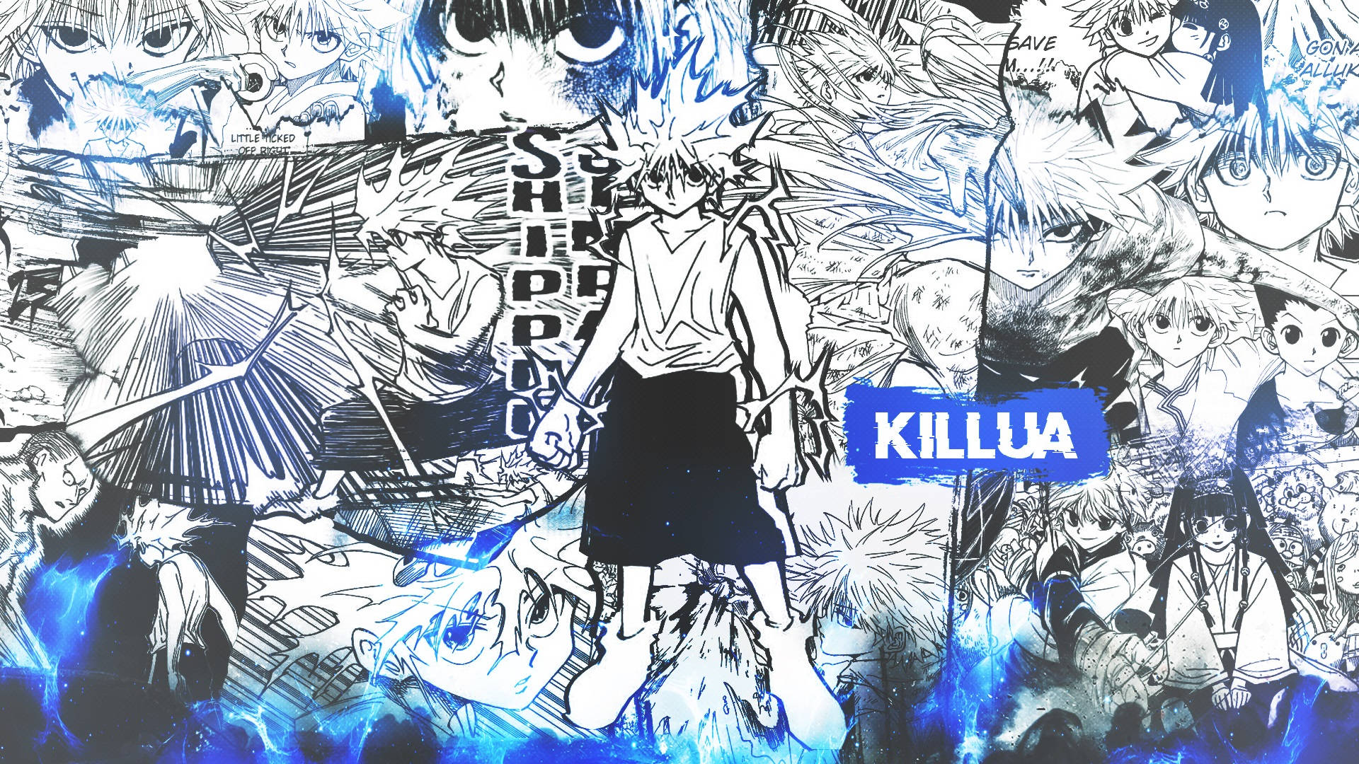Cool Killua Collage Background