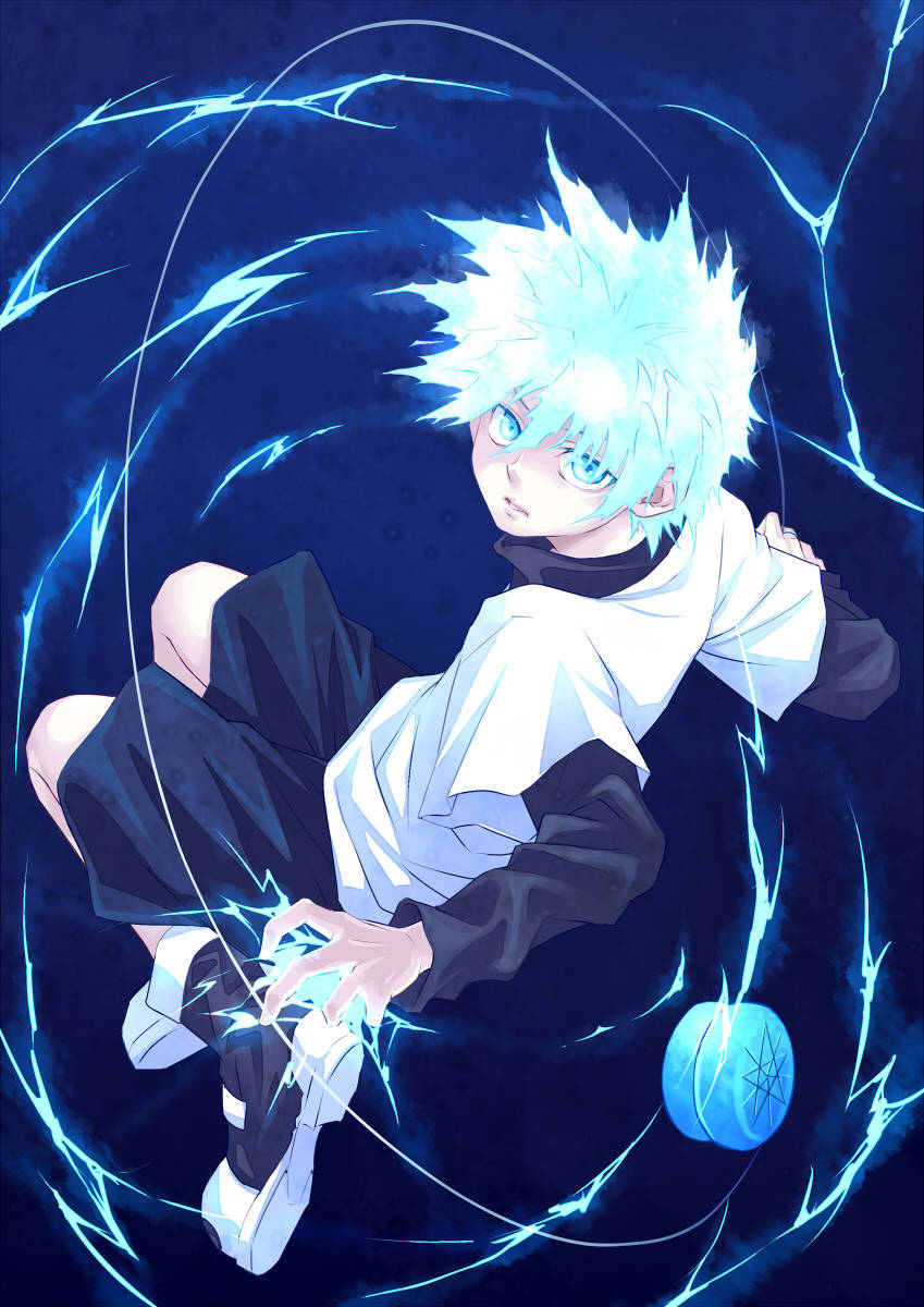 Cool Killua Is Ready To Take On Any Challenge Background