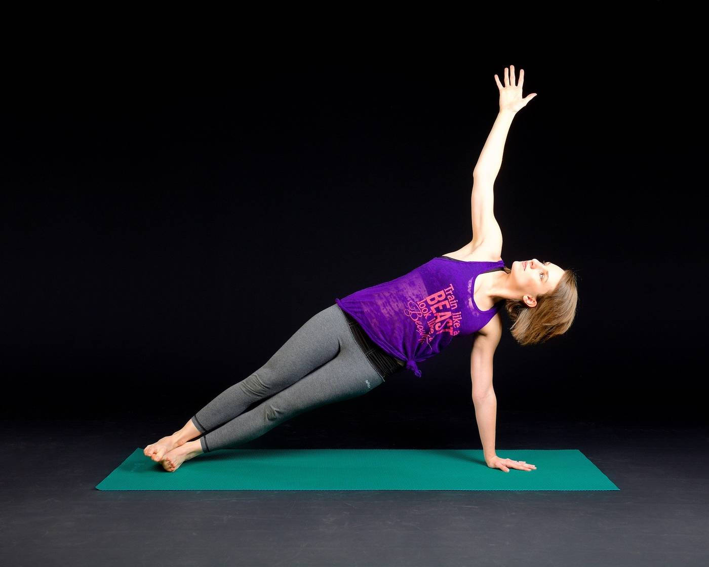 Cool Lady Performing Pilates Background