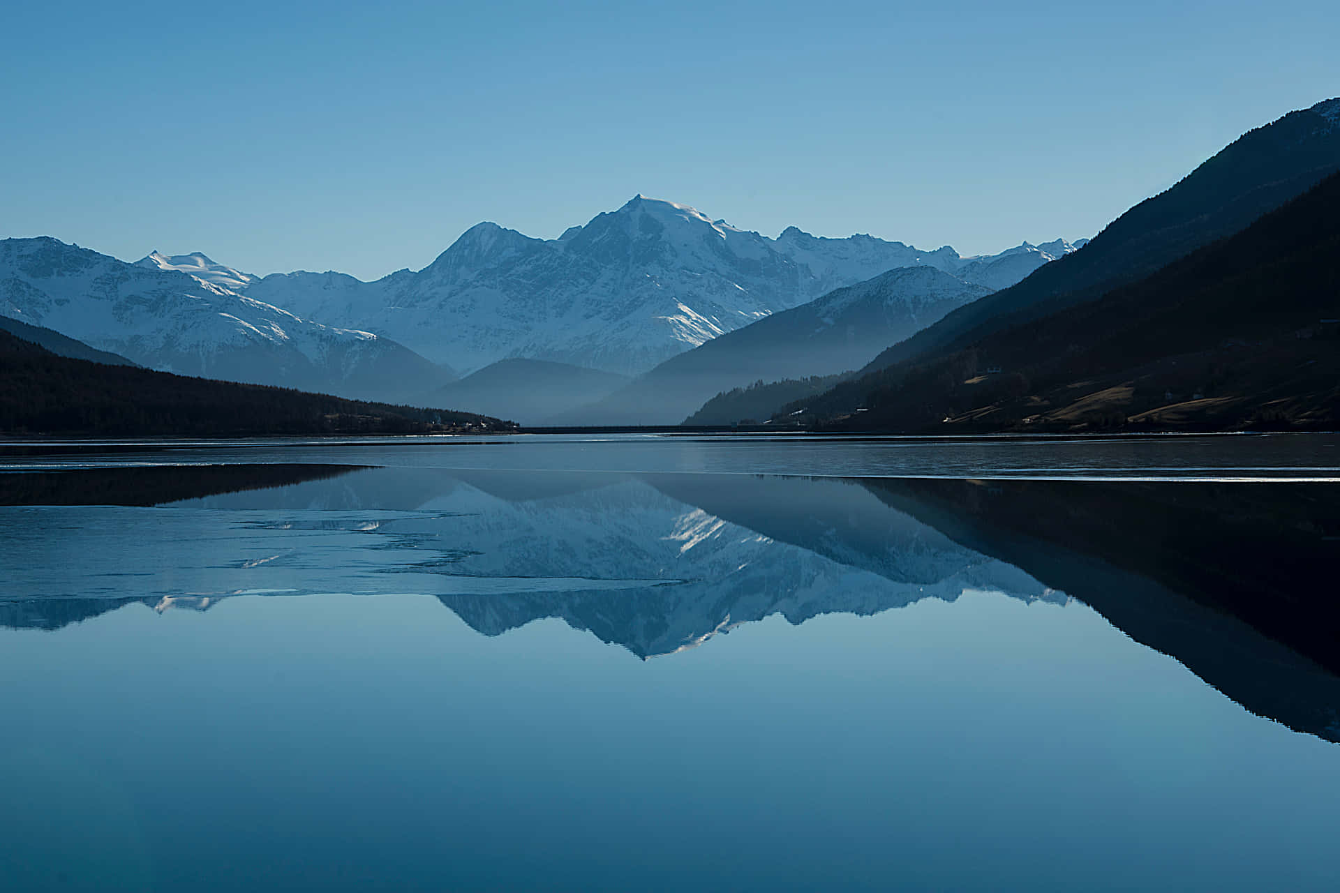 Cool Landscape With A Blue Lake