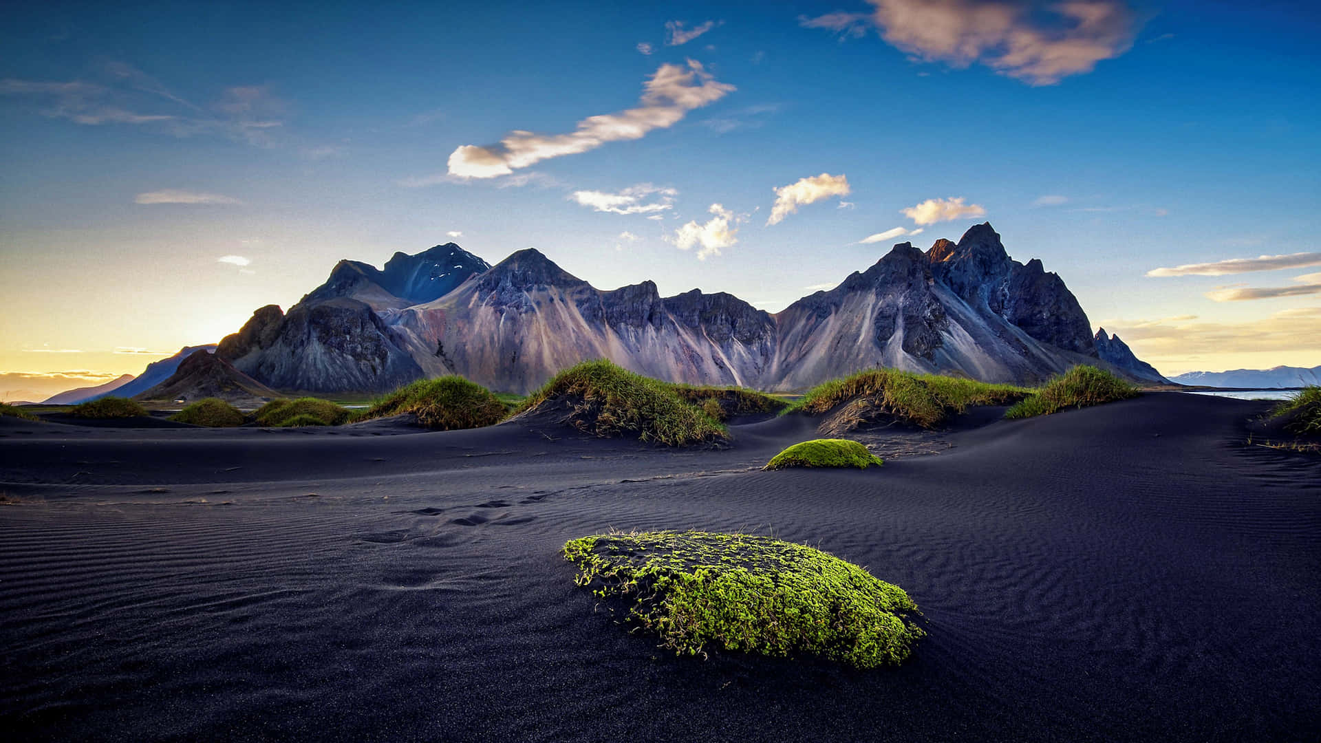 Cool Landscape With Black Sand