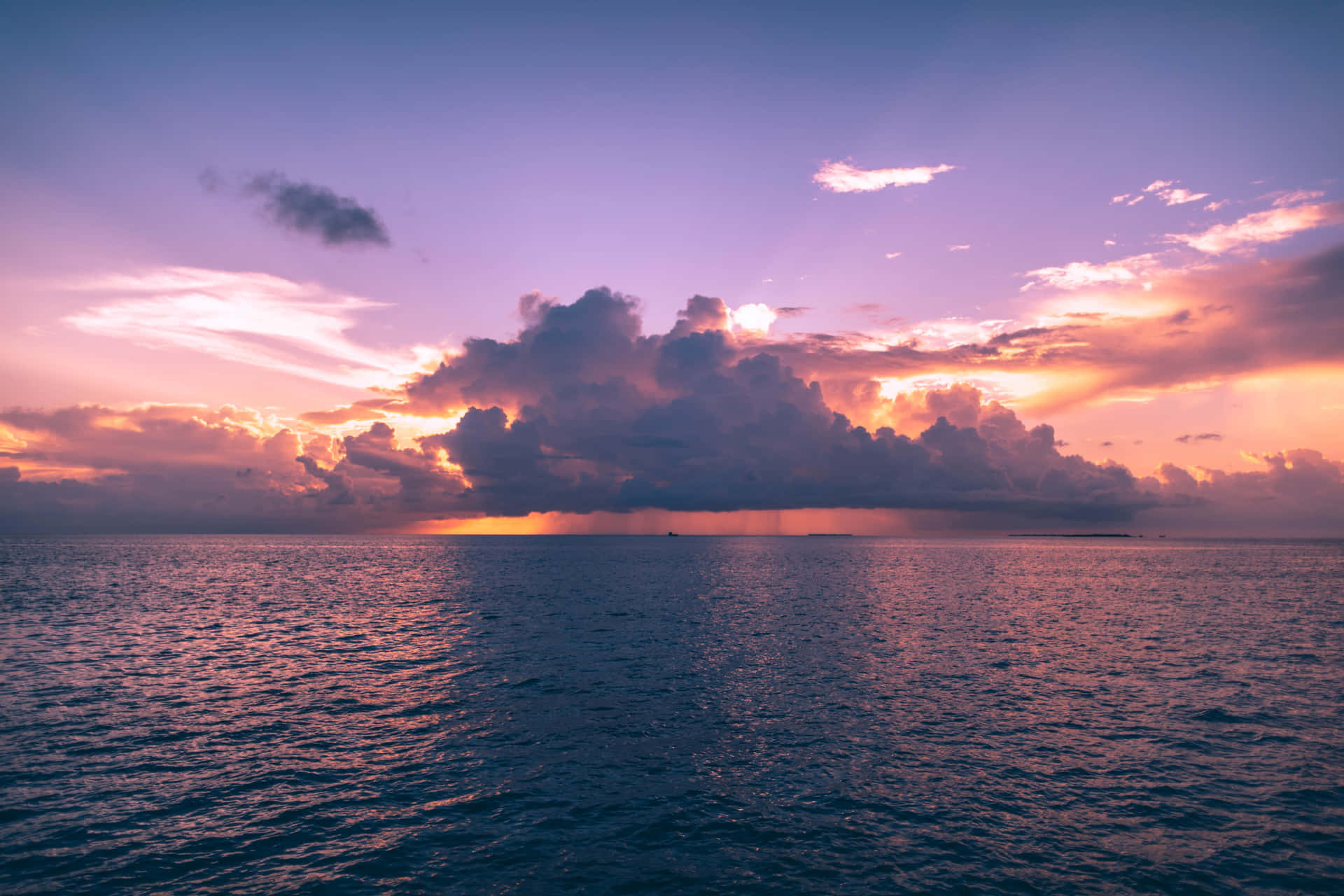 Cool Landscape With Ethereal Clouds