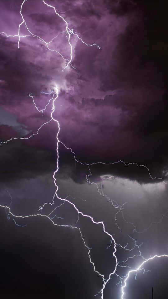 Cool Lightning Bolts Connecting Background