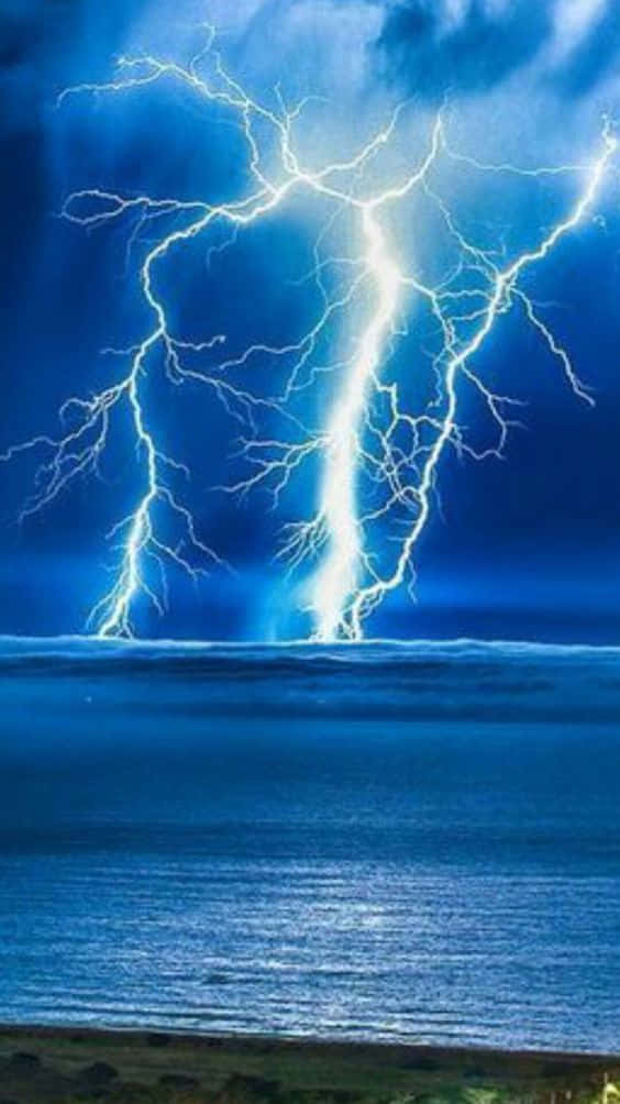 Cool Lightning Bolts Background