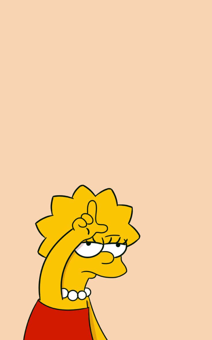 Cool Lisa Simpson Facepalm Background