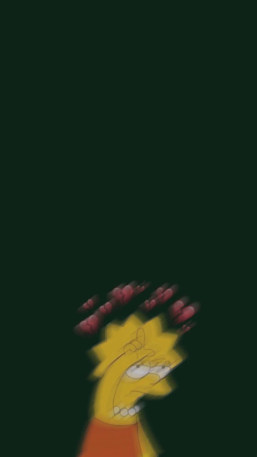 Cool Lisa Simpson Motion Blur Background
