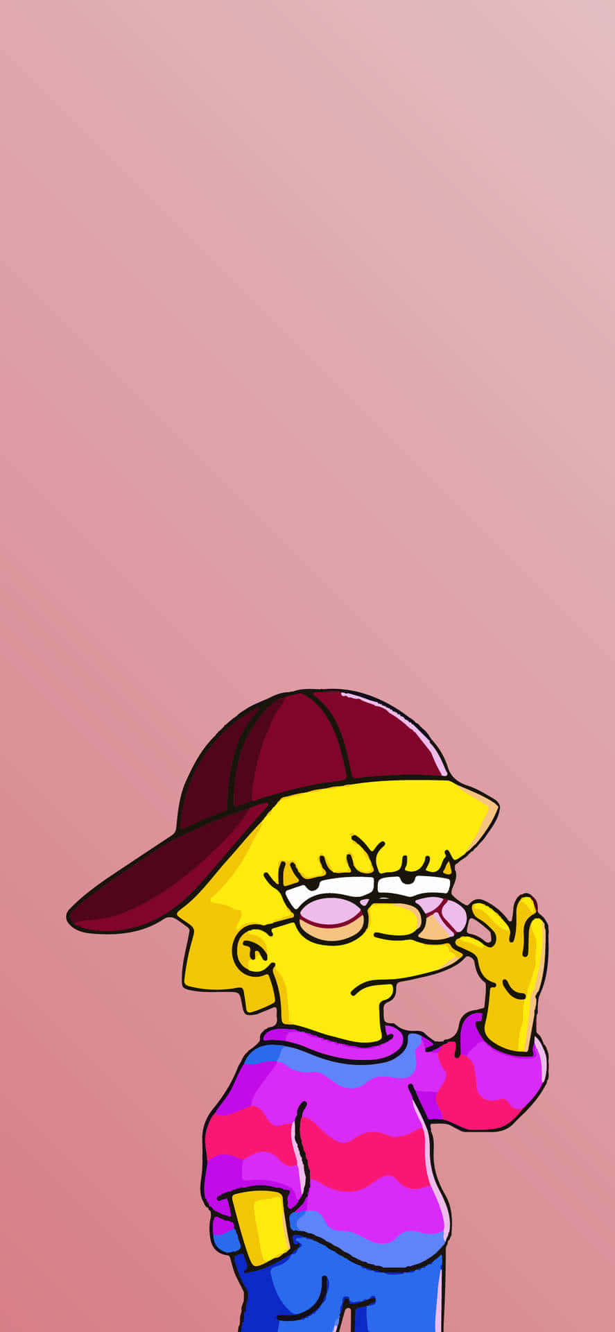 Cool Lisa Simpson Pose Background