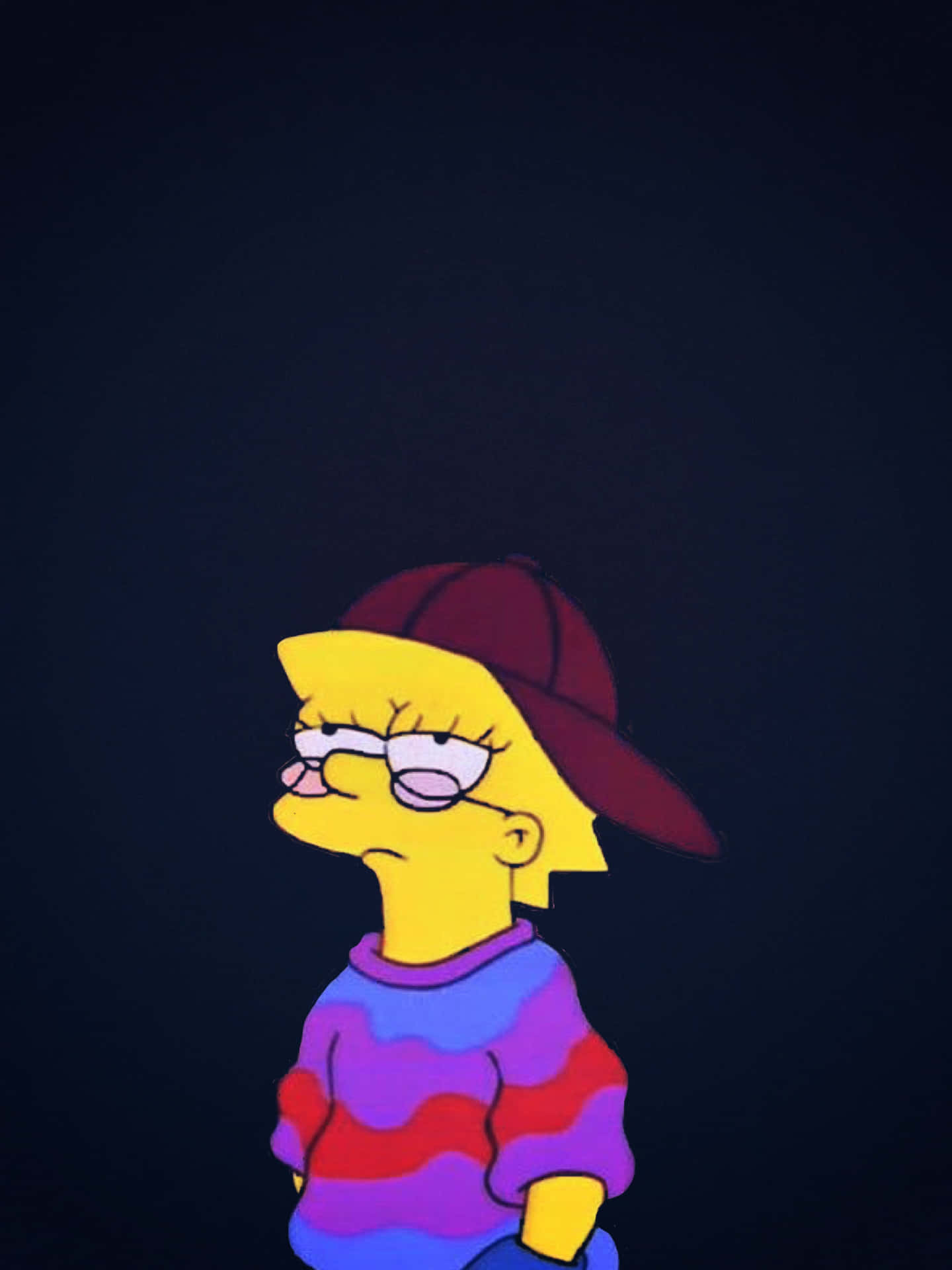 Cool Lisa Simpson Stance Background