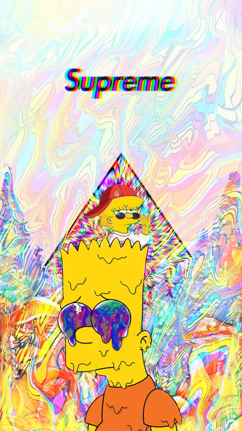 Cool Lisa Simpson Supreme Artwork Background