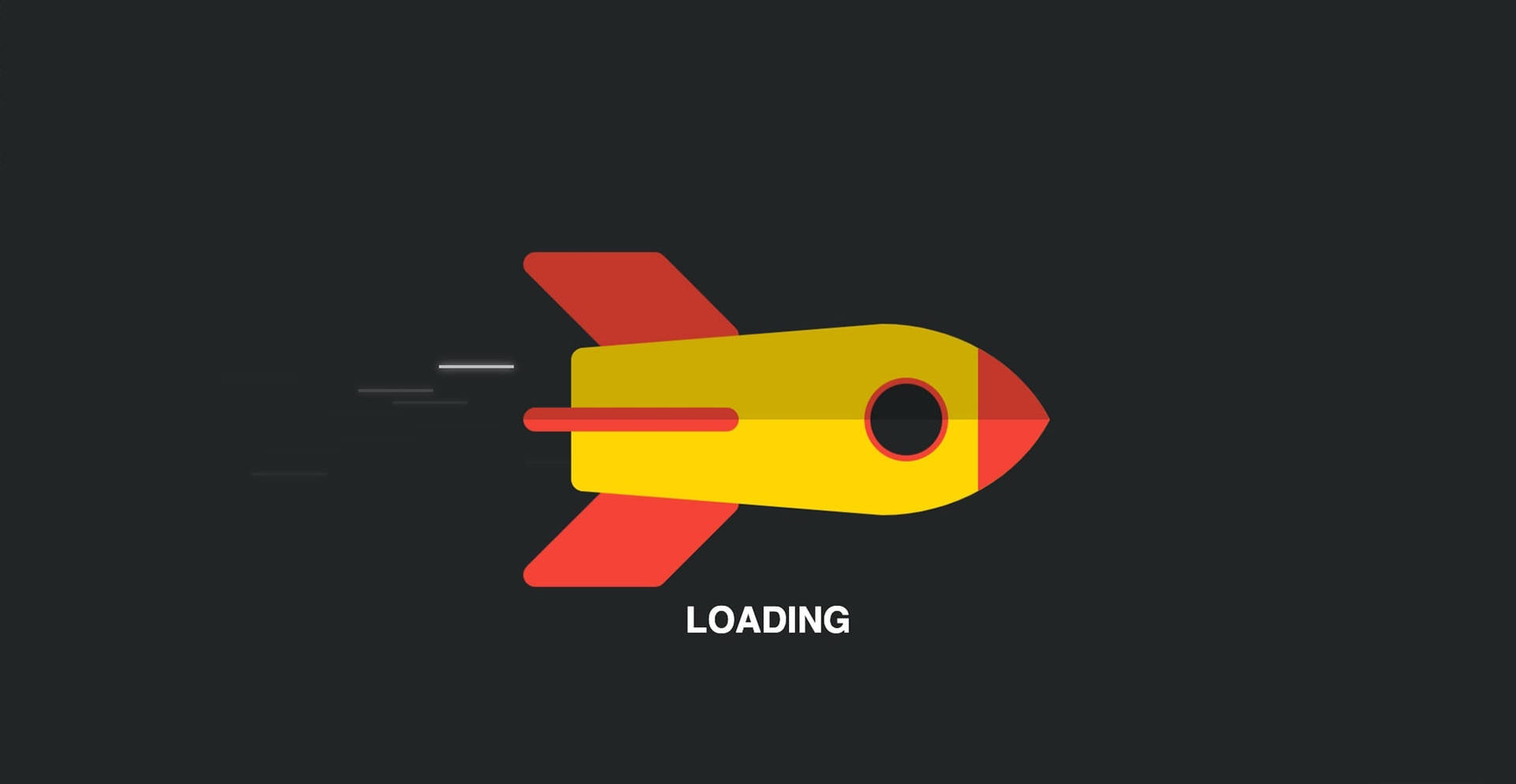 Cool Loading Rocket Gaming Desktop Background