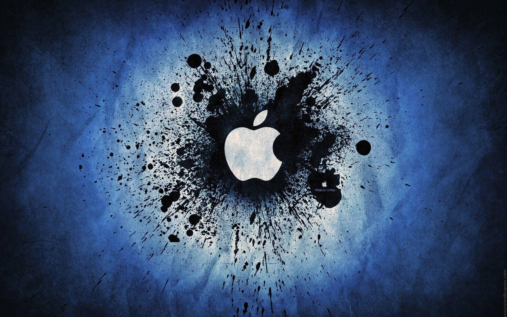 Cool Logos Apple Splatter Graphic Background