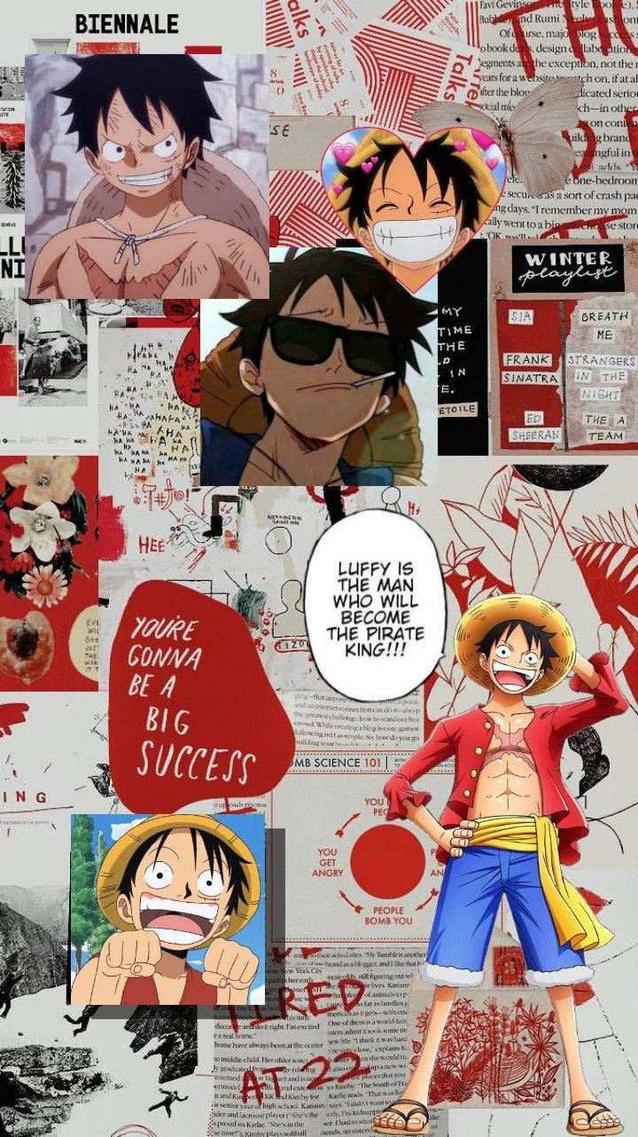 Cool Luffy One Piece Aesthetic Background