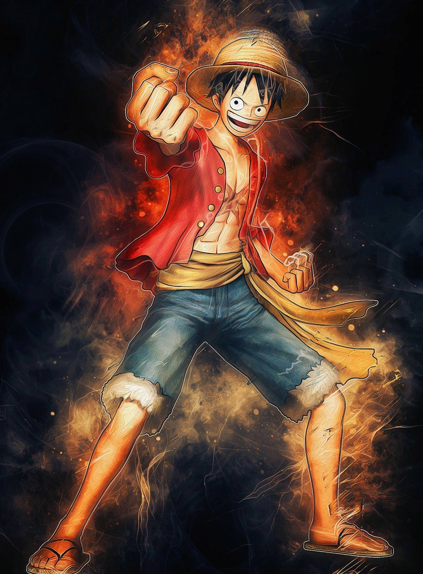 Cool Luffy One Piece Iphone Background