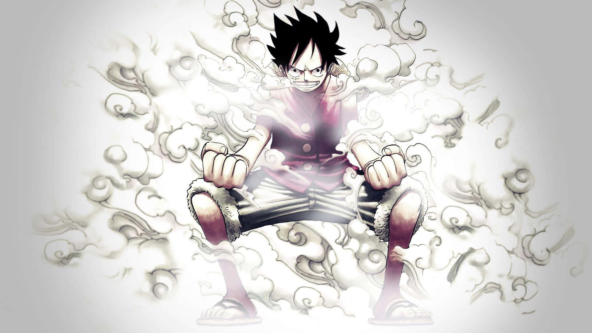 Cool Luffy Ready To Take On The Next Challenge Background