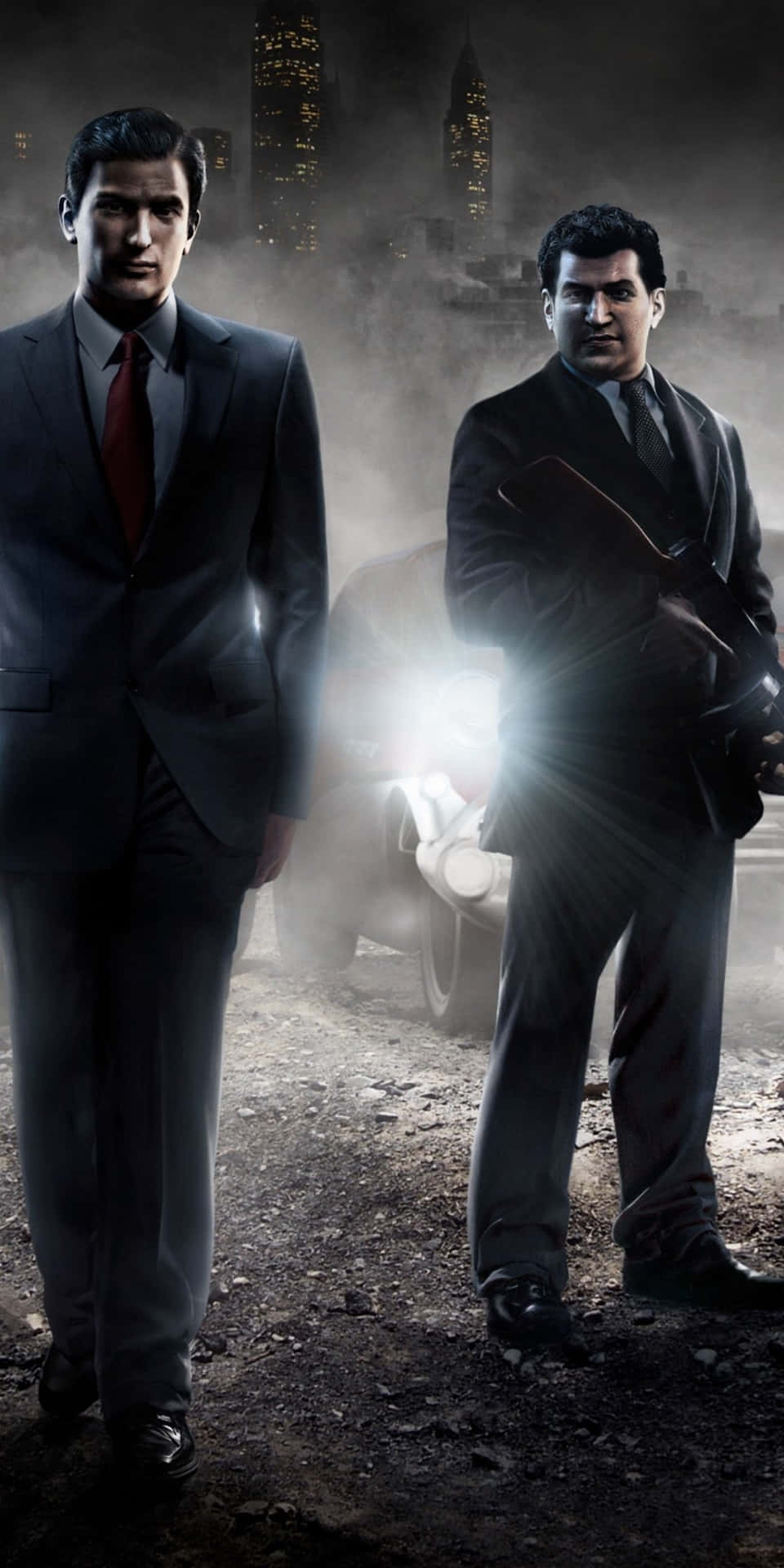 Cool Mafia 2 Gangsters With Guns Background