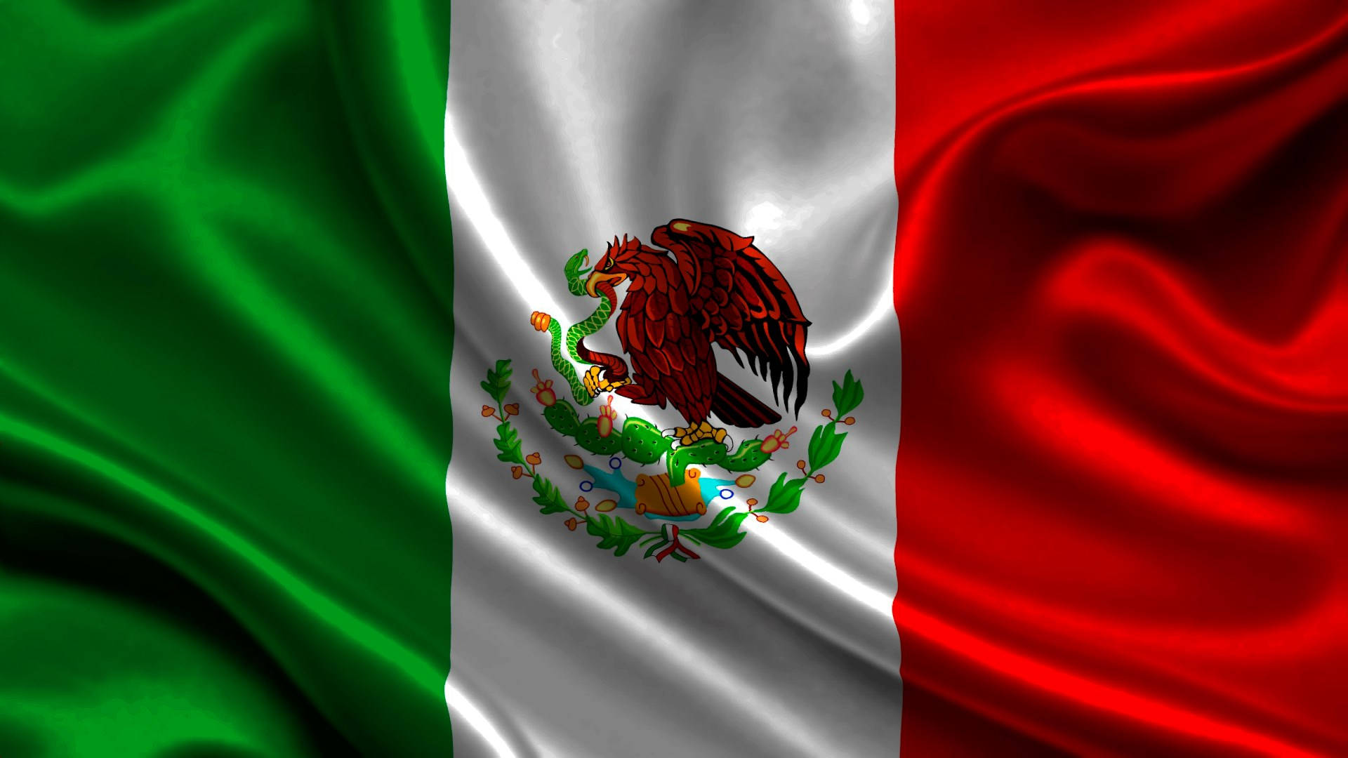 Cool Mexican Flag Graphic Art Background