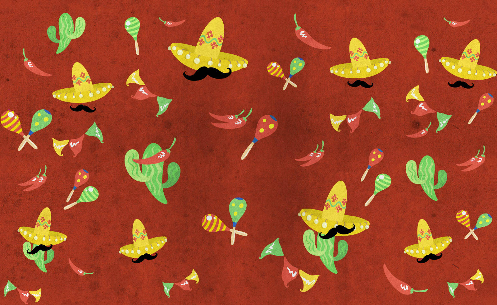 Cool Mexican Taco Fiesta Digital Art Background