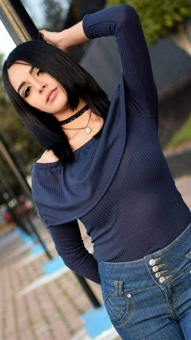 Cool Mexican Young Woman Model Background